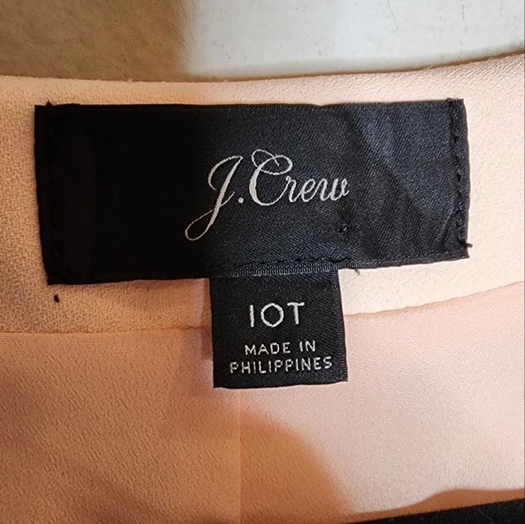 J. Crew 10 Tall Blush Pink Long Sleeve Knee Length True Wrap Dress 10T - Picture 3 of 16